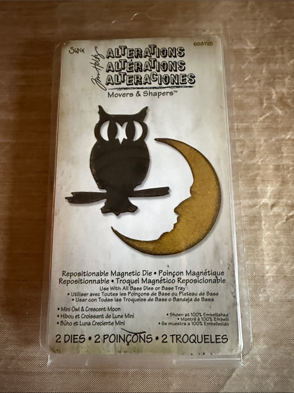 Sizzix/Tim Holtz Mini Owl & Crescent Moon dies